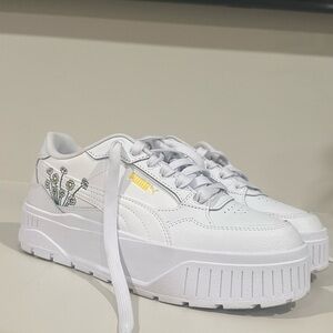 Women's Puma White Platform Sneakers